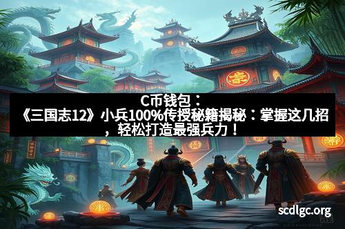 C币钱包：《三国志12》小兵100%传授秘籍揭秘：掌握这几招，轻松打造最强兵力！